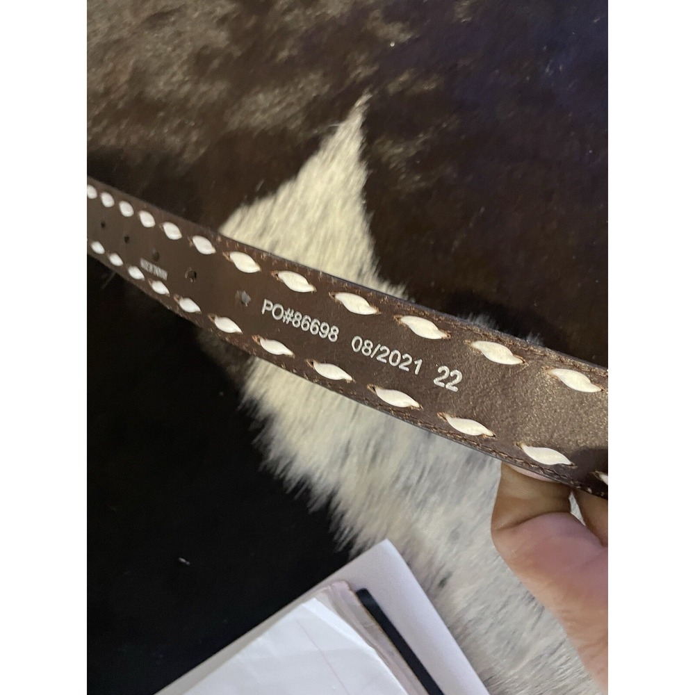 Angel Ranch kids western Cowgirl Rodeo Belt NWTS Sunflowers leather - Picture 5 of 7